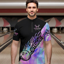 Load image into Gallery viewer, Strike Bowling Polo Shirts For Men, Custom Bowling Team Shirts Bowler Outfit IPHW5242