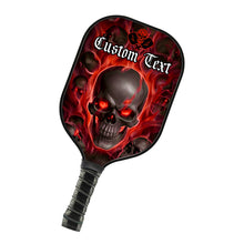 Load image into Gallery viewer, Red Flame Skull Custom Halloween Pickleball Paddle For Men And Women, Team Pickleball Paddles Halloween Gifts IPHW7481