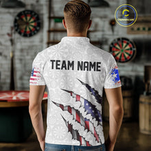 Load image into Gallery viewer, Custom Puerto Rico American Flag Dart Team Polo Shirt For Men, Patriotic Dart Jerseys IPHW10022