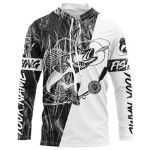 Load image into Gallery viewer, Walleye Fishing Gray Camo Custom Long Sleeve Fishing Shirts, Walleye Tournament Fishing Jerseys IPHW6061