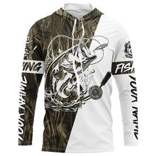 Load image into Gallery viewer, Custom Bass Fishing Tattoo Grass Camo Long Sleeve Tournament Fishing Shirts, Bass Fishing Jerseys IPHW6077