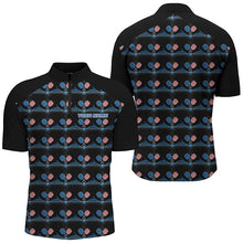 Load image into Gallery viewer, Custom American Flag Pickleball Polo Shirts For Men, Patriotic Pickleball Jerseys For Team IPHW6940