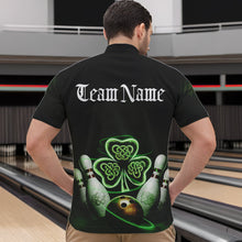 Load image into Gallery viewer, Custom Celtic Saint Patricks Day Bowling Quarter-Zip Shirts For Men, Bowling Tournament Shirt IPHW8592
