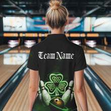 Load image into Gallery viewer, Custom Celtic Saint Patricks Bowling Womens Quarter-Zip Shirts, Bowling Tournament Shirt IPHW8592
