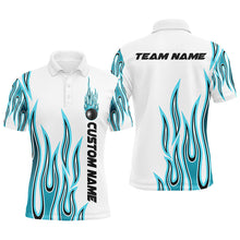 Load image into Gallery viewer, Personalized Flame Bowling Shirts For Men And Women, Bowling Ball Custom Bowling Team Shirt IPHW4982