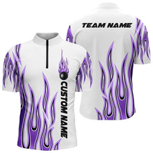 Load image into Gallery viewer, Personalized Flame Bowling Shirts For Men And Women, Bowling Ball Custom Bowling Team Shirt IPHW4986