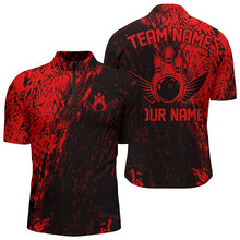 Load image into Gallery viewer, Personalized Bowling Shirts For Men And Women, Team Bowling Jerseys Bowling Pin |Red IPHW4998