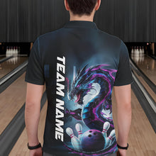 Load image into Gallery viewer, Custom Futuristic Style Dragon Bowling Polo Shirts For Men, Dragon Bowling Outfits IPHW8914