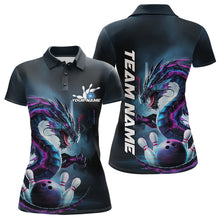 Load image into Gallery viewer, Custom Futuristic Style Dragon Bowling Polo Shirts For Women, Dragon Bowling Outfits IPHW8914