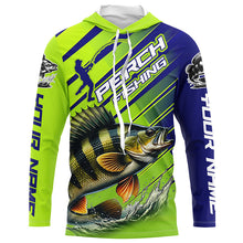 Load image into Gallery viewer, Custom Perch Fishing Uv Protection Long Sleeve Shirts, Perch Tournament Fishing Shirt IPHW7179