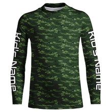 Load image into Gallery viewer, Largemouth Bass Fishing Camo Custom Long Sleeve Fishing Shirts, Bass Tournament Shirt IPHW5781