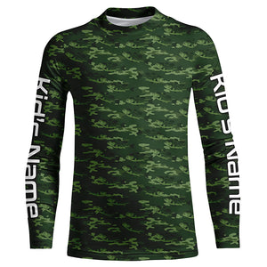 Largemouth Bass Fishing Camo Custom Long Sleeve Fishing Shirts, Bass Tournament Shirt IPHW5781