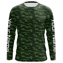 Load image into Gallery viewer, Largemouth Bass Fishing Camo Custom Long Sleeve Fishing Shirts, Bass Tournament Shirt IPHW5781