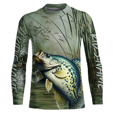 Load image into Gallery viewer, Crappie Fishing Custom 3D All Over Printed Long Sleeve Shirts, Crappie Fisherman Jerseys IPHW6636