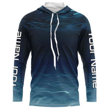 Load image into Gallery viewer, Underwater Background Long Sleeve Uv Protection Fishing Shirts, Personalized Fishing Jersey IPHW7190