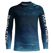 Load image into Gallery viewer, Underwater Background Long Sleeve Uv Protection Fishing Shirts, Personalized Fishing Jersey IPHW7190