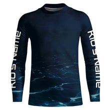 Load image into Gallery viewer, Underwater Background Long Sleeve Uv Protection Fishing Shirts, Personalized Fishing Jersey IPHW7191