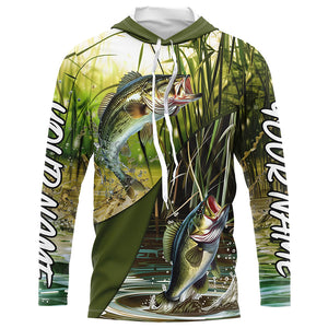 Largemouth Bass  Fishing Custom 3D All Over  Printed Shirts, Bass Tournament Fishing Shirts Gift Ideas IPHW6649