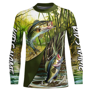 Largemouth Bass  Fishing Custom 3D All Over  Printed Shirts, Bass Tournament Fishing Shirts Gift Ideas IPHW6649