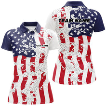 Load image into Gallery viewer, American Flag Custom Pickleball Team Shirts For Women, Patriotic Pickleball Jerseys IPHW6979