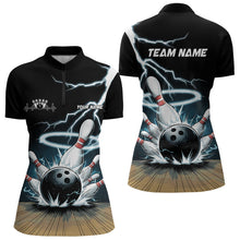 Load image into Gallery viewer, Custom Lightning Bowling Team Shirts For Women, Bowler Outfit Bowling Jersey IPHW7976