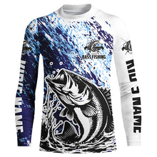 Load image into Gallery viewer, Custom Bass Fishing Jerseys, Largemouth Bass Tournament Long Sleeve Fishing Shirts IPHW5790