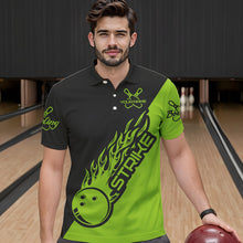 Load image into Gallery viewer, Custom Bowling Shirts For Men And Women, Bowling Team Shirts Bowling Strike | Green IPHW4291