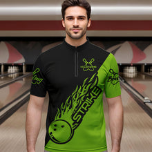 Load image into Gallery viewer, Custom Bowling Shirts For Men And Women, Bowling Team Shirts Bowling Strike | Green IPHW4291