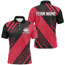 Load image into Gallery viewer, Bowling Ball Pattern Custom Bowling Team Jerseys, Bowlers Shirts For Men And Women | Red IPHW6476