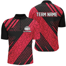 Load image into Gallery viewer, Bowling Ball Pattern Custom Bowling Team Jerseys, Bowlers Shirts For Men And Women | Red IPHW6476