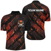 Load image into Gallery viewer, Orange Claw Customize Team Bowling Shirts, Skull Bowling Jerseys For Men And Women IPHW6484