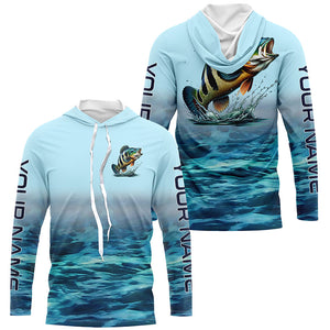 Peacock Bass Fishing Custom Performance Fishing Gear Shirts, Peacock Bass Long Sleeve Fishing Shirts IPHW6818