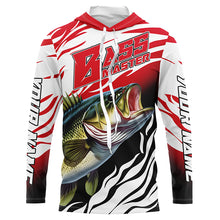 Load image into Gallery viewer, Personalized Bass master Fishing jerseys, Largemouth Bass Long sleeve performance Fishing Shirts IPHW3358