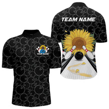 Load image into Gallery viewer, Custom Sunflower Bowling Quarter-Zip Shirts For Men, Sunflower Bowling Team Jerseys IPHW8436