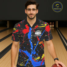 Load image into Gallery viewer, Personalized Colorful Bowling Hawaiian Shirts For Men, Custom Name Bowling Team Jerseys IPHW6181