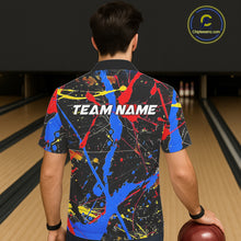 Load image into Gallery viewer, Personalized Colorful Bowling Hawaiian Shirts For Men, Custom Name Bowling Team Jerseys IPHW6181