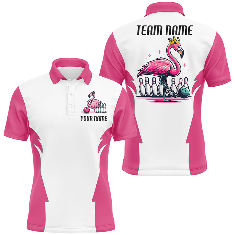 Pink Flamingo Custom Bowling Tournament Team Shirts For Men And Women, Bowling Team Jerseys IPHW6681