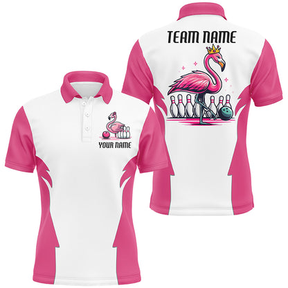 Pink Flamingo Custom Bowling Tournament Team Shirts For Men And Women, Bowling Team Jerseys IPHW6681