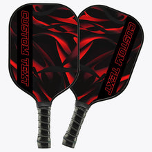 Load image into Gallery viewer, Black And Red Custom Pickleball Paddles For Men And Women, Pickleball Team Paddle Pickleball Gifts IPHW7225