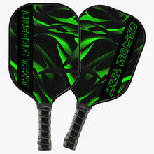 Load image into Gallery viewer, Black And Green Custom Pickleball Paddles For Men And Women, Pickleball Team Paddle Pickleball Gifts IPHW7227