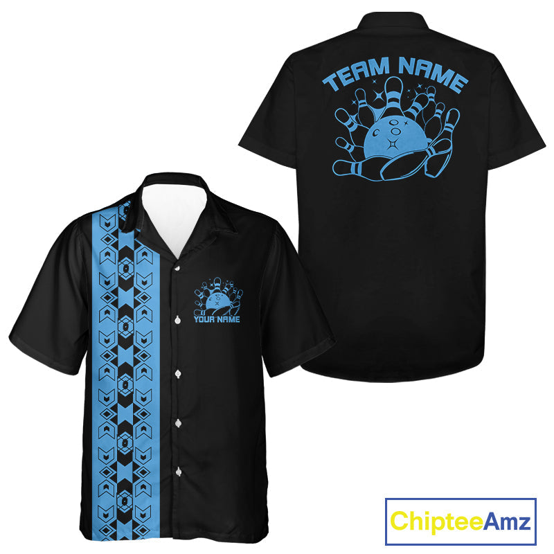 Custom Vintage Tribal Bowling Shirt For Men And Women, Bowling Team Button Up Shirt IPHW10063