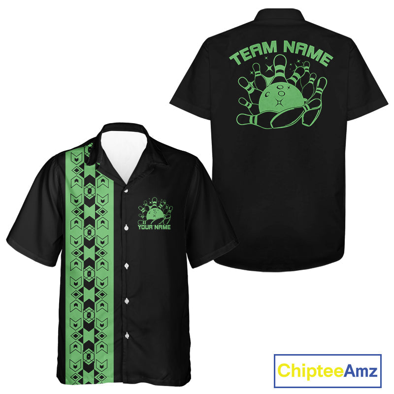 Custom Vintage Tribal Bowling Shirt For Men And Women, Bowling Team Button Up Shirt IPHW10063