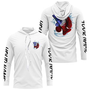 Personalized American Flag Crappie Fishing Shirts, Patriotic Crappie Long Sleeve Fishing Shirts IPHW6277