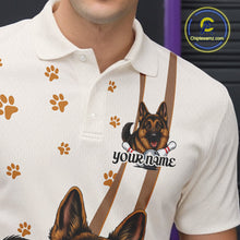 Load image into Gallery viewer, Custom Funny German Shepherd Dog Men Bowling Team Shirt, Dog Lovers Bowling Uniform IPHW10210