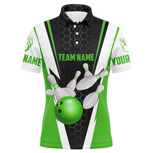 Load image into Gallery viewer, Bowling Shirts For Men Custom Name And Team Name Strike Bowling Ball And Pins, Team Bowling Shirts IPHW4945