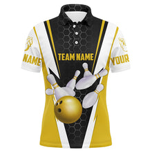 Load image into Gallery viewer, Bowling Shirts For Men Custom Name And Team Name Strike Bowling Ball And Pins, Team Bowling Shirts IPHW4947