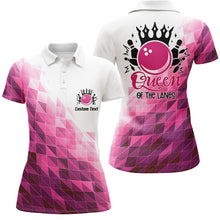 Load image into Gallery viewer, Custom Bowling Shirts For Women, Queens Of The Lanes Bowling Team Jerseys IPHW4955