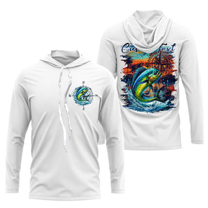 Custom Mahi Mahi Fishing Long Seeve Sport Fishing Shirts, Saltwater Performance Fishing Shirt IPHW7070