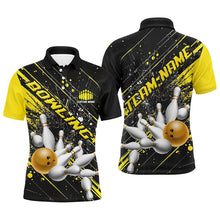 Load image into Gallery viewer, Gold Strike Bowling Custom Team Shirts For Men And Women, Bowling League Outfits For Bowlers IPHW6335