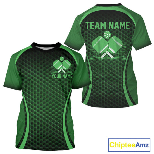 Custom Green Pickleball For Men, Men's Pickleball Outfit Pickleball Team IPHW10694